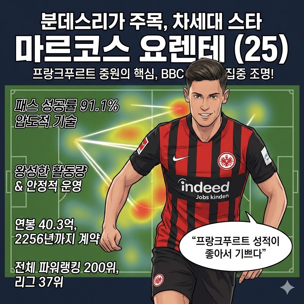 분데스리가 점령] 패스 마스터 요렌테, BBC 집중 조명